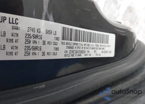 2012 Chrysler Town & Country Touring из США, поврежденный, VIN 2C4RC1BG4CR368254